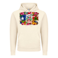 Vintage Artic Dominican Republic and Puerto Rico Flag Vintage Hoodie - texasbilliewilder