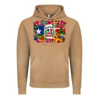 Vintage Camel Dominican Republic and Puerto Rico Flag Vintage Hoodie - texasbilliewilder