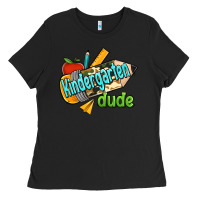 Black kindergarten grade dude Ladies Tee - RanaPortraitStore