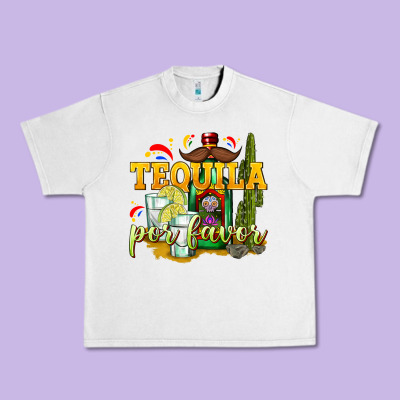 Tequila Por Favor Urban Heavy Tee Designed By Texasbilliewilder