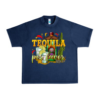 Navy Tequila Por Favor Urban Heavy Tee - texasbilliewilder