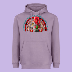 Festive Gnome With Gifts Heavyweight Hoodie Designed By Cowhidedigitalart