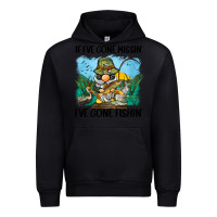 Black if i've gone missin' i've gone fishin' Urban Hoodie - BarkalooDesign