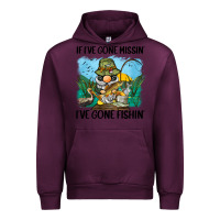Mauve Wine if i've gone missin' i've gone fishin' Urban Hoodie - BarkalooDesign