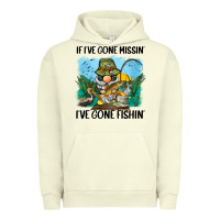 Pigment Pistachio if i've gone missin' i've gone fishin' Urban Hoodie - BarkalooDesign