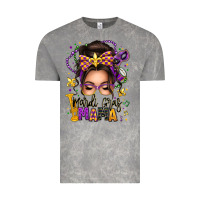 Cloud Rock mardi gras mama messy bun Vintage Tee - texasbilliewilder