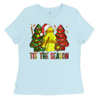 Baby Blue tis' the season softball christmas cakes bbs Ladies Tee - BundleAndBundleShop