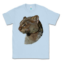 Dusty Blue Jaguarundi Head Classic Tee - LillyAllenDesigns