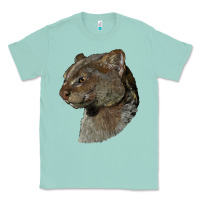 Seafoam Jaguarundi Head Classic Tee - LillyAllenDesigns