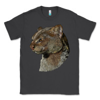 Smoke Jaguarundi Head Classic Tee - LillyAllenDesigns