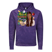 Cloud Purple black teacher magic with afro Vintage Hoodie - NancyCooperArtShop