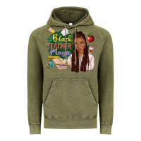 Black Teacher Magic With Afro Vintage Hoodie | Teevron