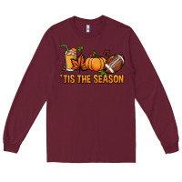 Burgundy Tis the season Sport Long Sleeve Tee - HowdyJamesFarm