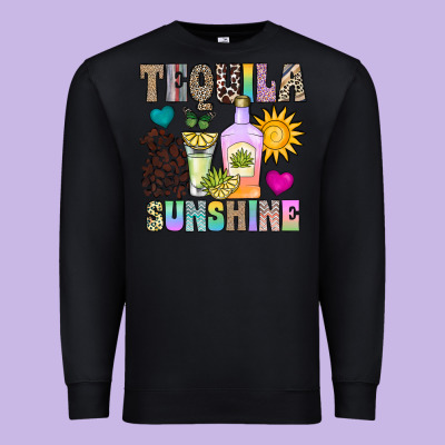 Tequila Sunshine Premium Sweatshirt Designed By Cowhidedigitalart