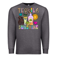 Charcoal Heather Tequila Sunshine Premium Sweatshirt - CowhideDigitalArt