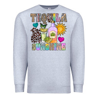 Heather Grey Tequila Sunshine Premium Sweatshirt - CowhideDigitalArt