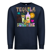 Navy Tequila Sunshine Premium Sweatshirt - CowhideDigitalArt