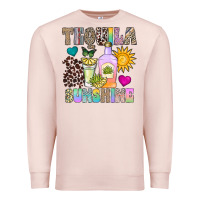 Pale Pink Tequila Sunshine Premium Sweatshirt - CowhideDigitalArt