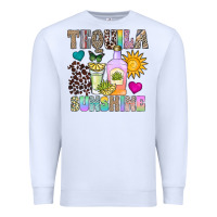 White Tequila Sunshine Premium Sweatshirt - CowhideDigitalArt