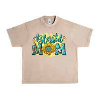 French Oak Blessed Mom with Sunflowers Urban Heavy Tee - texasbilliewilder