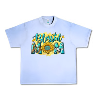 Grape Ice Blessed Mom with Sunflowers Urban Heavy Tee - texasbilliewilder