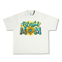 Pistachio Blessed Mom with Sunflowers Urban Heavy Tee - texasbilliewilder