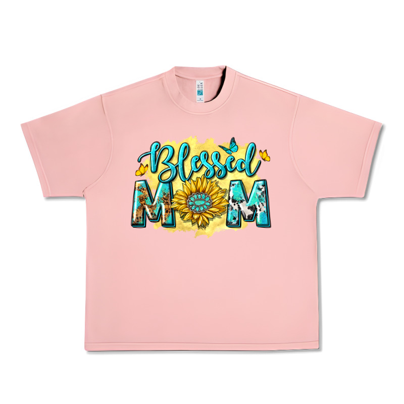 Blessed Mom With Sunflowers Urban Heavy Tee by texasbilliewilder | Teevron
