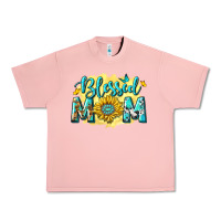 Salmon Blessed Mom with Sunflowers Urban Heavy Tee - texasbilliewilder