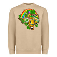 Mushroom Texas St. Patrick's Day Heavyweight Sweatshirt - OliviaCreatesArt