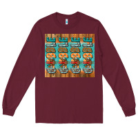 Burgundy gobble gobble gobble Long Sleeve Tee - Jasminsmagicworld