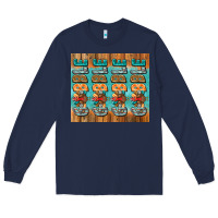 Navy gobble gobble gobble Long Sleeve Tee - Jasminsmagicworld