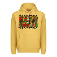 Antique Gold merry christmas Premium Hoodie - FaDigitalArtStudio