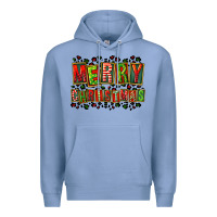 Colony Blue merry christmas Premium Hoodie - FaDigitalArtStudio