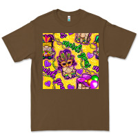 Cacao Mardi gras gnomies seamless pattern Premium Tee - BundleAndBundleShop