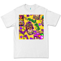 White Mardi gras gnomies seamless pattern Premium Tee - BundleAndBundleShop