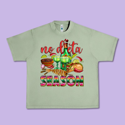 No Dieta Season Urban Heavy Tee Designed By Texasbilliewilder