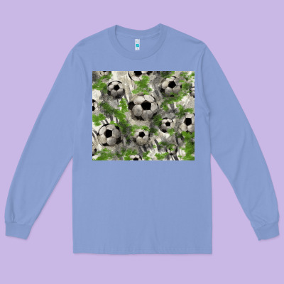 Soccer Tumbler Long Sleeve Tee Designed By Howdyjamesfarm