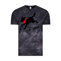 Cloud Black negro matapacos riot dog Vintage Tee - baoMotion