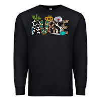Black nurse leopard and cowhide Premium Sweatshirt - CowhideDigitalArt