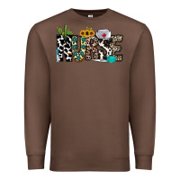 Chestnut nurse leopard and cowhide Premium Sweatshirt - CowhideDigitalArt