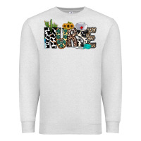 Oatmeal Heather nurse leopard and cowhide Premium Sweatshirt - CowhideDigitalArt