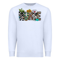 White nurse leopard and cowhide Premium Sweatshirt - CowhideDigitalArt