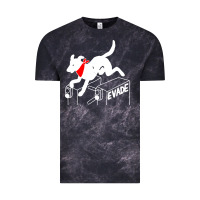 Cloud Black negro matapacos riot dog Vintage Tee - baoMotion
