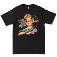 Black cupid valentine's day Premium Tee - RanaPortraitStore