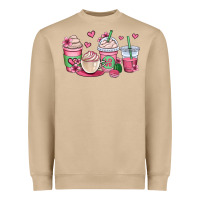 Mushroom valentines day coffee cups Heavyweight Sweatshirt - OliviaCreatesArt