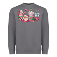 Storm valentines day coffee cups Heavyweight Sweatshirt - OliviaCreatesArt