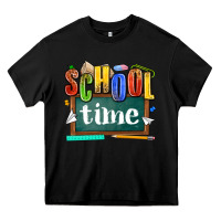 Black school time Heavy Core Tee - NancyCooperArtShop