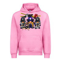 Fuchsia Pink police gnome Urban Hoodie - BarkalooDesign