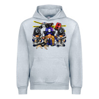 Heather Grey police gnome Urban Hoodie - BarkalooDesign