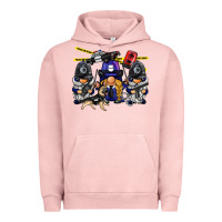 Pigment Salmon police gnome Urban Hoodie - BarkalooDesign